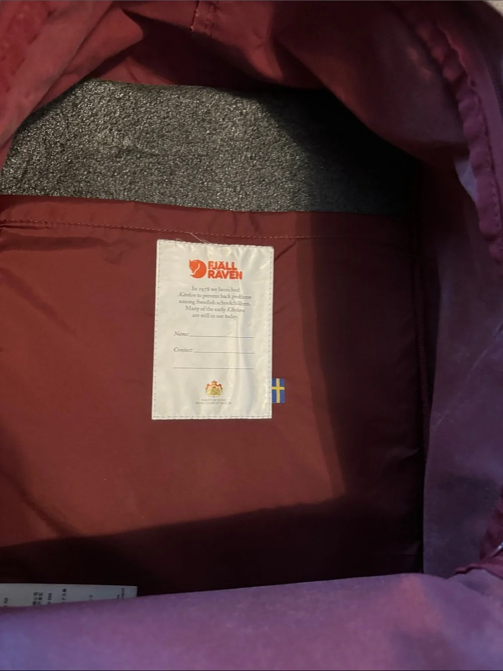 Fjallraven Kånken Backpack in Burgundy